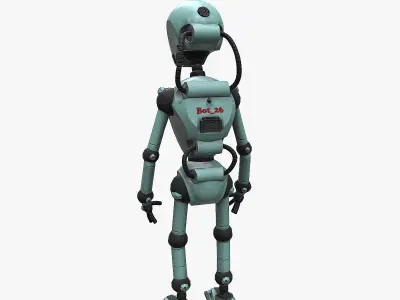 Robot Low-poly 3D model