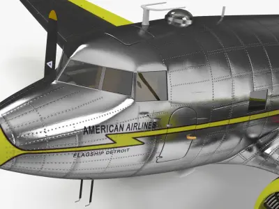  Rigged Vintage American Aircrafts Collection 2 