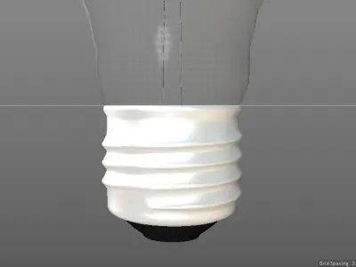 lightbulb light bulb on plate Free 3D model