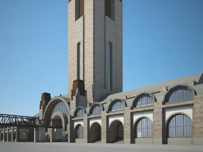 Train Station 3D model