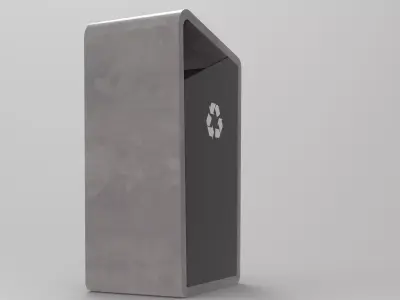 Mesa Waste Basket Low-poly 3D model