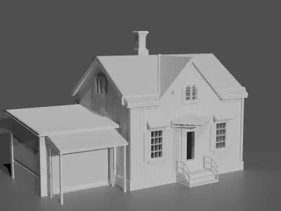 Single Family Home 3D print model