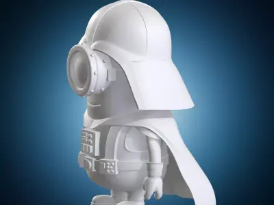 Darth Vader Minions Star Wars Chibi Style Figure 3D print model