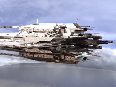 Spaceship Gunslinger 3D model