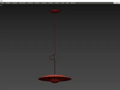 Ginger pendant lamp Low-poly 3D model
