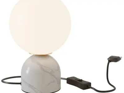 Nordic Bedside Marble Table Lamp 3D model