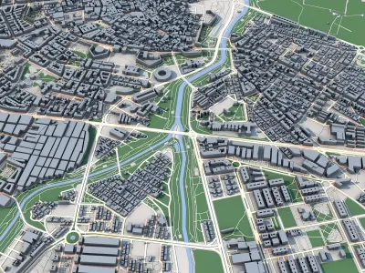 Badajoz City Spain 3D model