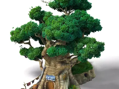 Plant - Tree House - Building 03 3D model