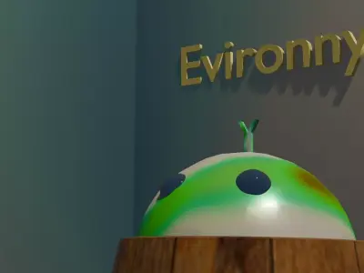 Evironny  model 001 Low-poly 3D model