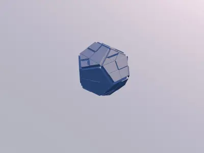 Sci Fi Object No 22 - Pyramid Sphere Torus 2019 Low Poly 3D model