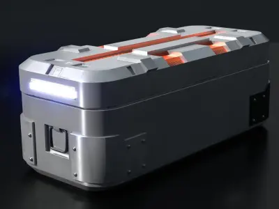 Sci Fi Box v3 Low-poly 3D model