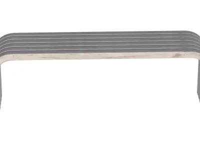 City Bench 13 Low-poly 3D model