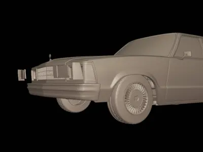 CHEVROLET MALIBU CLASSIC 1981 FOUR DOORS  3D print model