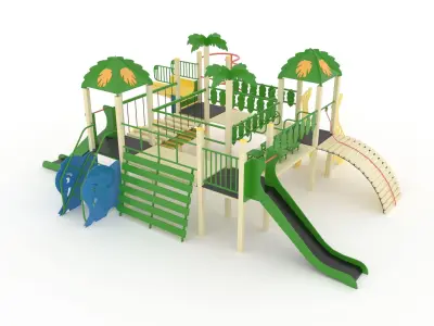 Collection playground for kids 3D model