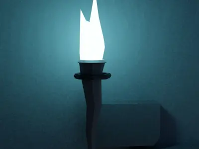 Sanctuary - temple Low-poly 3D model