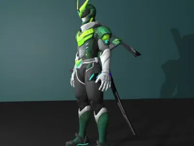 sentai 3D model