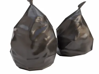 Trash Bag  Low-poly 3D model Low-poly 3D model