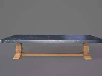 Georgian Architectural  Marble Table Low-poly 3D model
