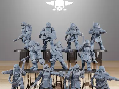 RoyalGuard Commandos 3D print model