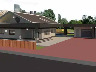 Cozy House With Attic  3D print model