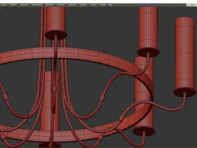 KEARNEY CHANDELIER Low-poly 3D model