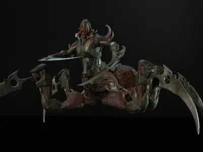 Pavuk Low-poly 3D model