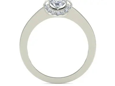 Women Wedding Engagement Ring 3D print model 26