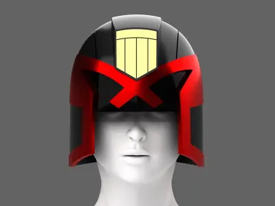 Judge Dredd Helmet 3D print model