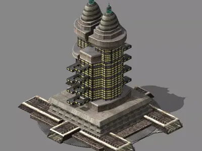 Different dimension world - house 02 3D model
