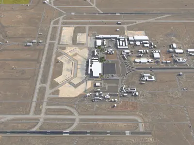 Damascus - Airport - DAM Low-poly 3D model