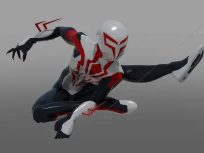 Spectacular Spider - Man 2099 Package Low-poly 3D model