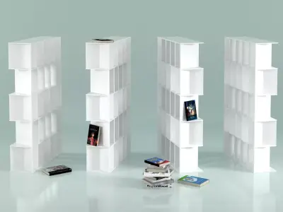 Fun bookcase 3D model