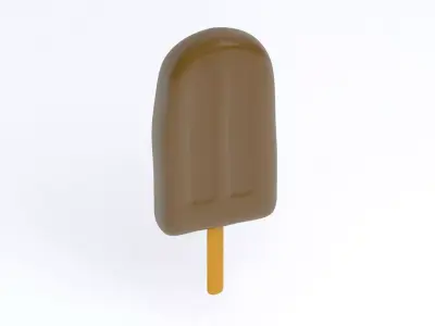 Ice Cream Bar chocolate 3D model