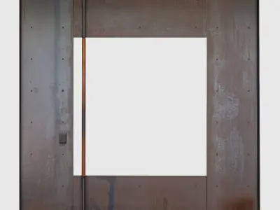 Square Metal Door 3D model