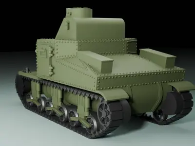 Best Detailed M3 Lee Tank 3D model