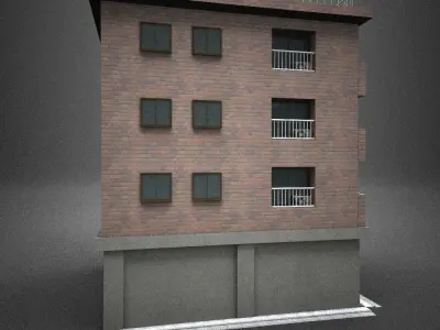 Japan building 08 model in Lightwave 3D 3D model