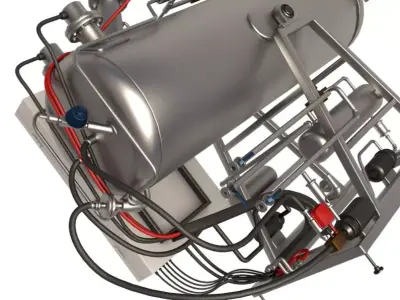 Alkaline Hydrolysis Machine 3D model