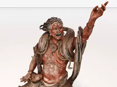 Deity Statue Sculpture03 3D model