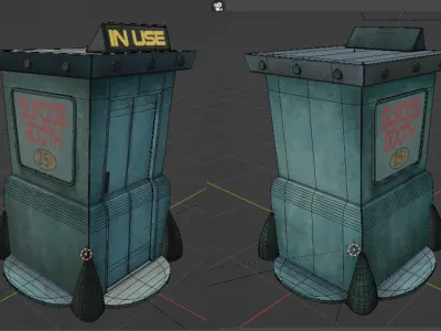 Futurama - Suicide Booth - 3D model