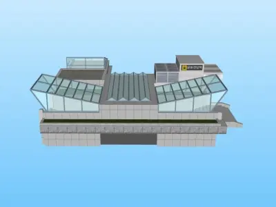 Subway station Free 3D model purchase