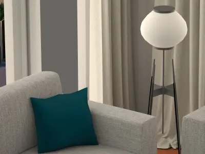 Living room 3D model 3D model