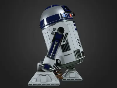 R2-D2 r2d2 from star wars force awakens 3D model