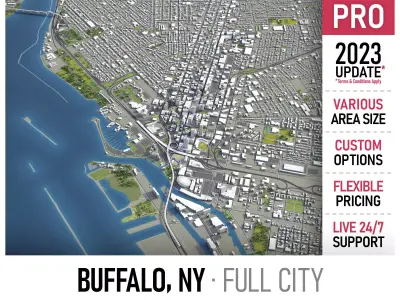 Buffalo Low-poly 3D model