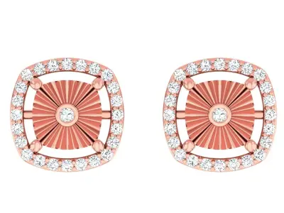 Light wt Women Diamond Earrings  3D print model