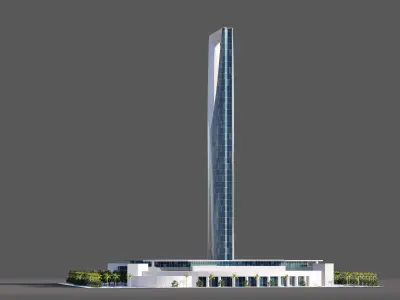 Kingdom Centre - Riyadh saudi arabia 3D model