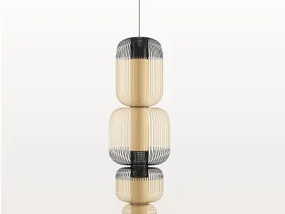 BAMBOO LIGHT TOTEM 4 LIGHTS 3D model
