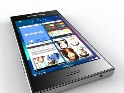  BlackBerry Leap black 3D model