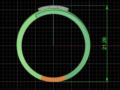 Jewelry ring 464 3D print model