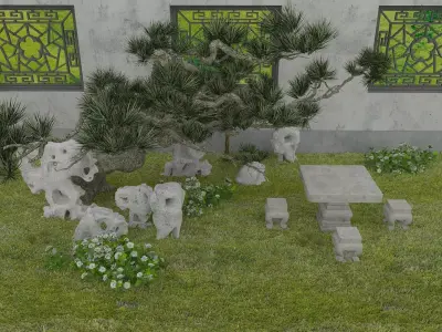 Garden Set 3D model