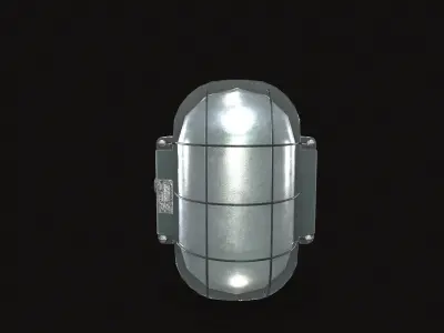 Wall Light Low-poly 3D model purchase